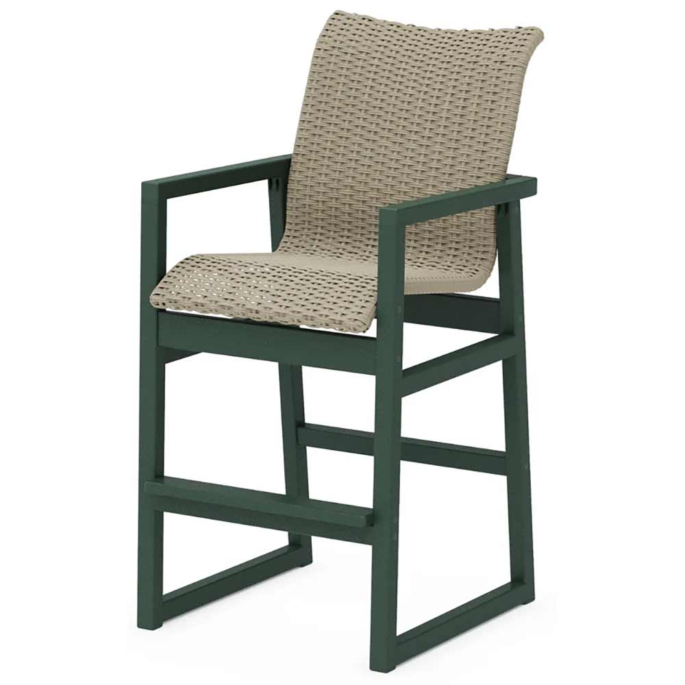 POLYWOOD® EDGE Woven Bar Arm Chair - EMD242