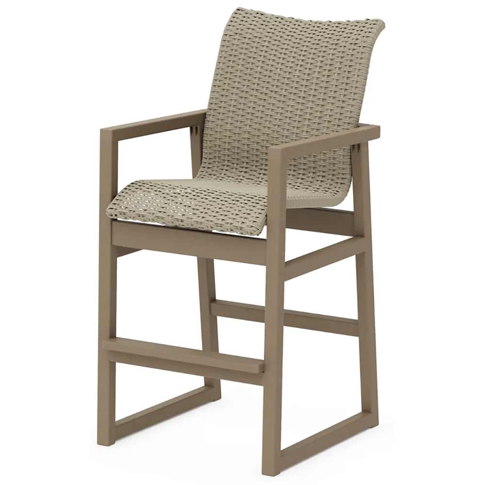 POLYWOOD® EDGE Woven Bar Arm Chair - EMD242