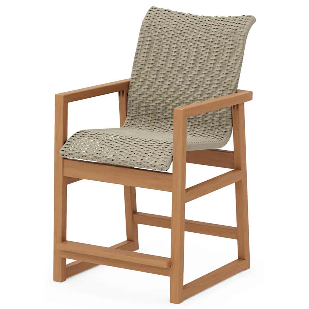 POLYWOOD® EDGE Woven Counter Arm Chair - EMD241