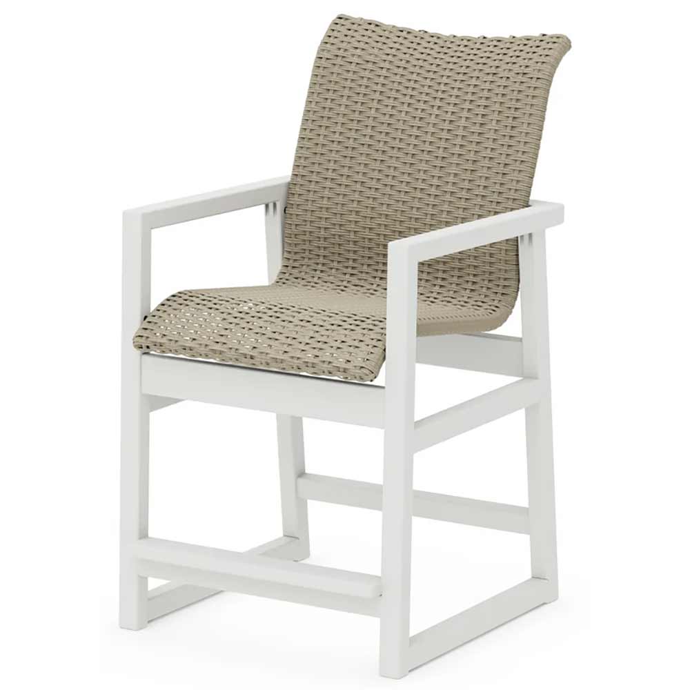 POLYWOOD® EDGE Woven Counter Arm Chair - EMD241