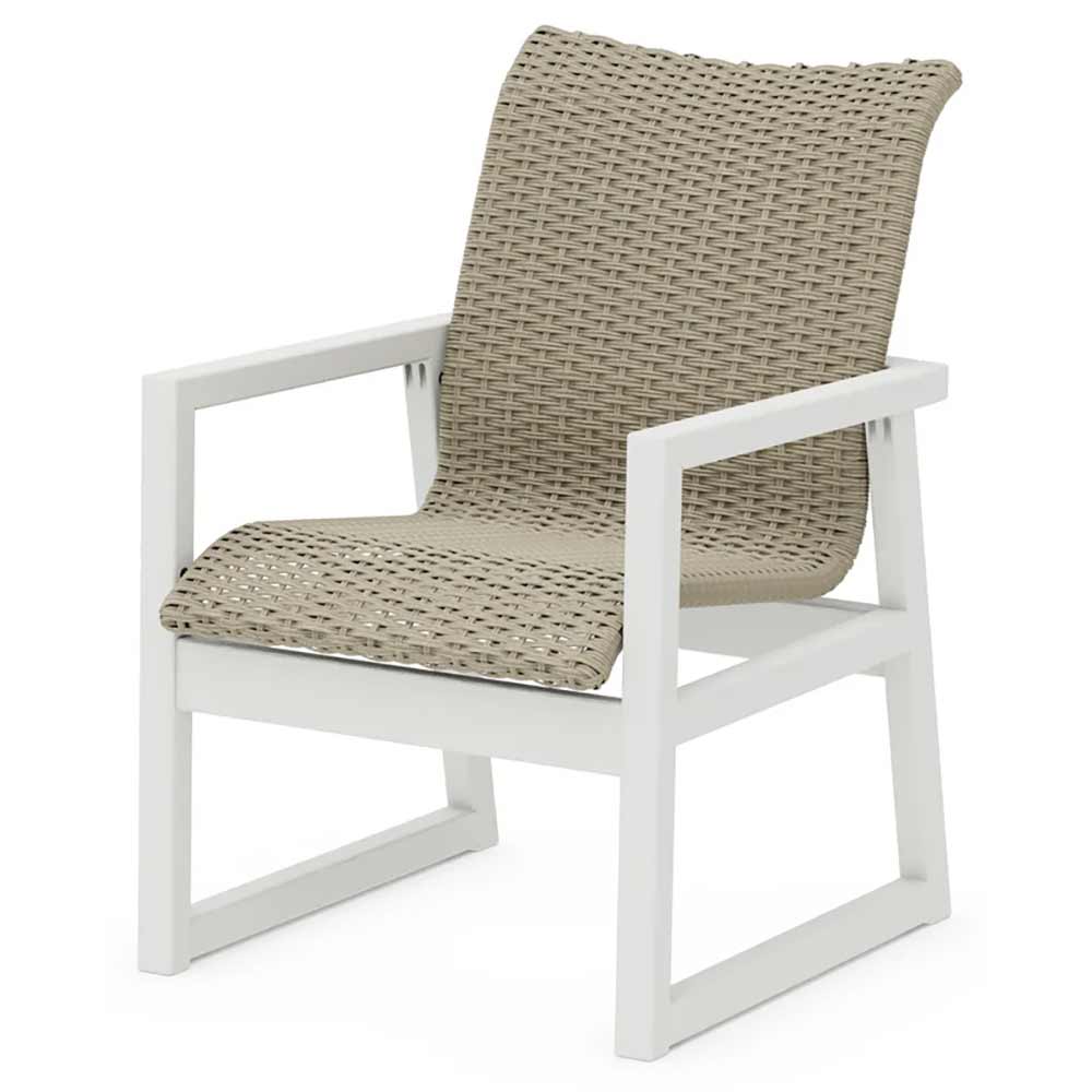 POLYWOOD® EDGE Woven Dining Arm Chair - EMD240