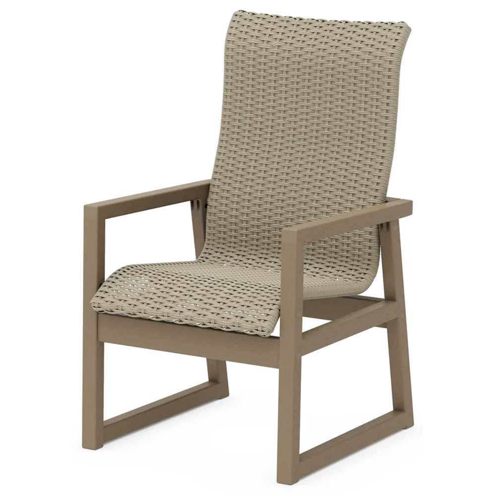 POLYWOOD® EDGE Woven High-Back Dining Arm Chair - EMD250