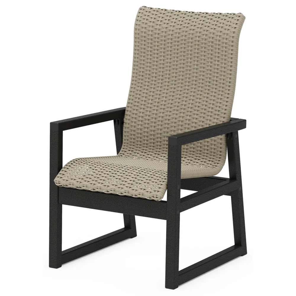 POLYWOOD® EDGE Woven High-Back Dining Arm Chair - EMD250