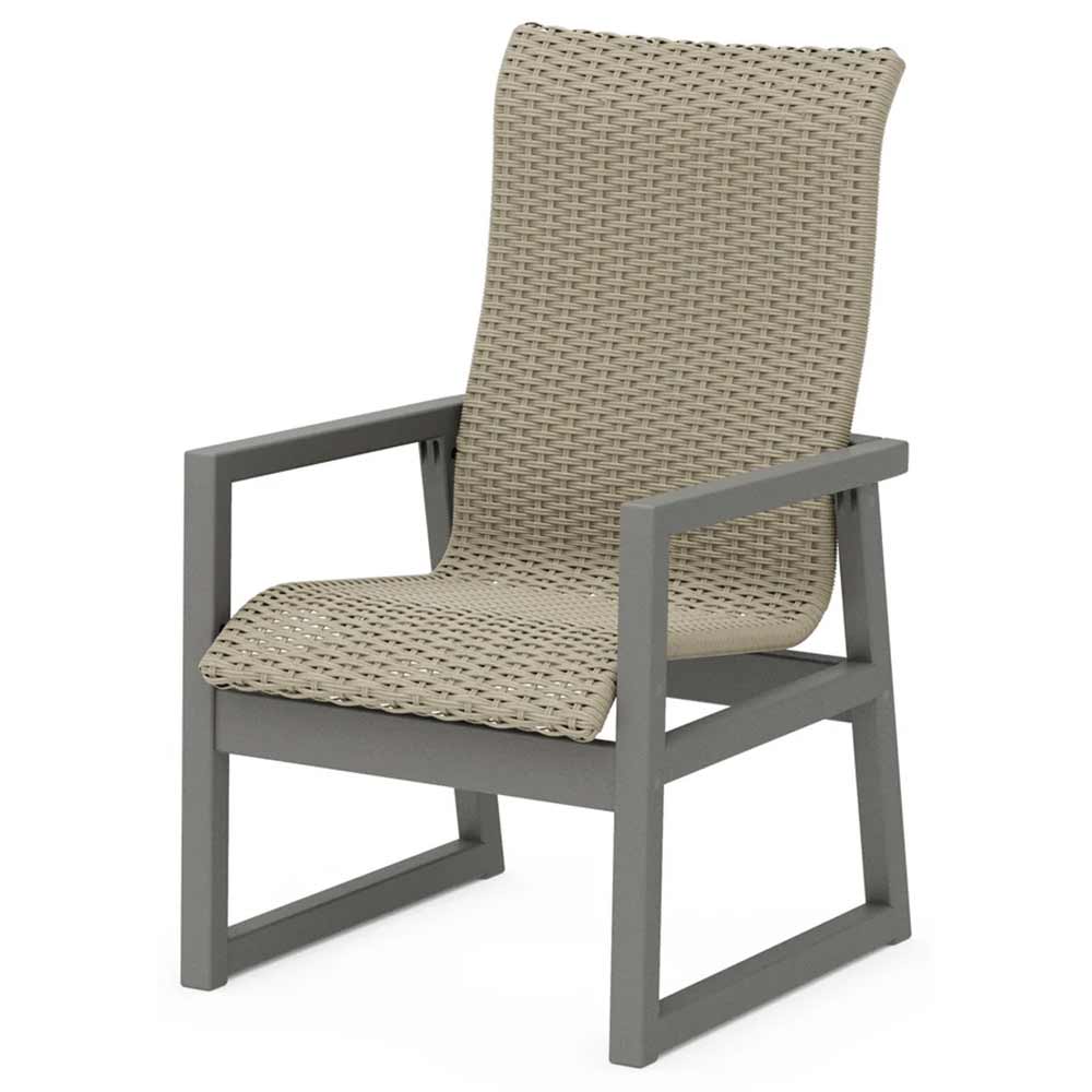 POLYWOOD® EDGE Woven High-Back Dining Arm Chair - EMD250