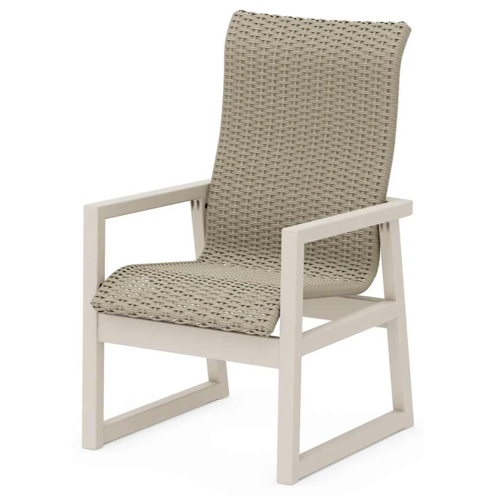 POLYWOOD® EDGE Woven High-Back Dining Arm Chair - EMD250