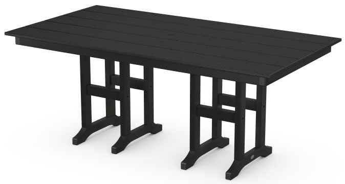 POLYWOOD® Farmhouse 37" x 72" Dining Table - FDT3772 Dining Table POLYWOOD®