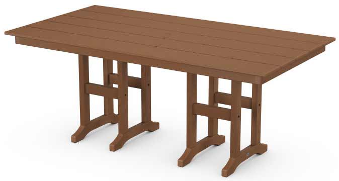 POLYWOOD® Farmhouse 37" x 72" Dining Table - FDT3772 Dining Table POLYWOOD®
