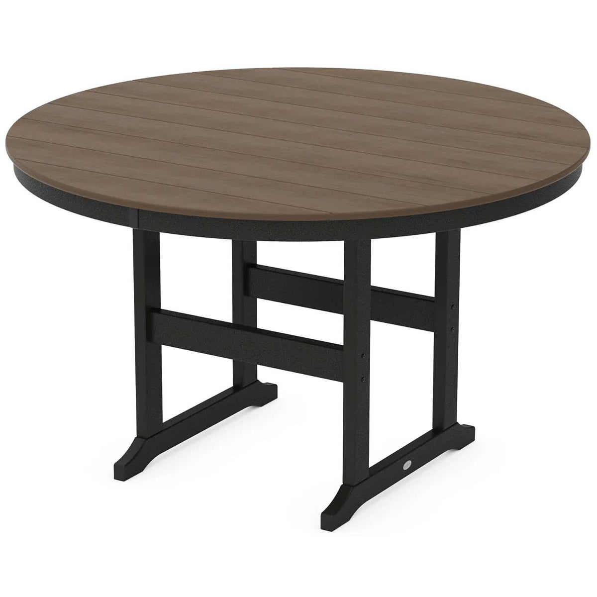 POLYWOOD® Table Black / Kona POLYWOOD® Farmhouse 60" Round Counter Table - Select Accents - RRT260-L5