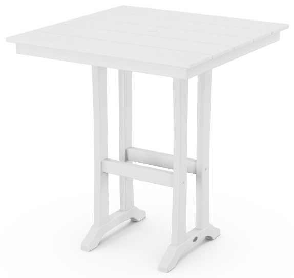 POLYWOOD® Farmhouse Trestle 37" Bar Table - PLB81-T1L1 Table POLYWOOD®