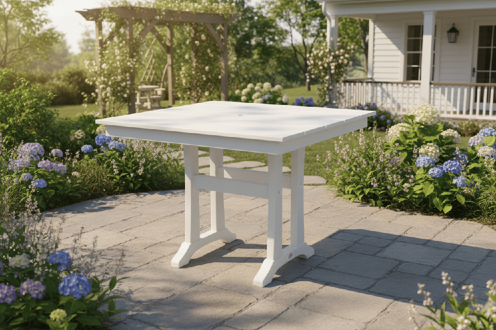 POLYWOOD® Farmhouse Trestle 37" Dining Table - PL81-T1L1 Table POLYWOOD®