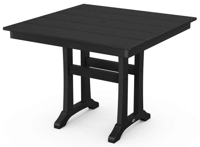 POLYWOOD® Farmhouse Trestle 37" Dining Table - PL81-T1L1 Table POLYWOOD®