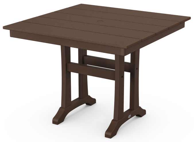 POLYWOOD® Farmhouse Trestle 37" Dining Table - PL81-T1L1 Table POLYWOOD®