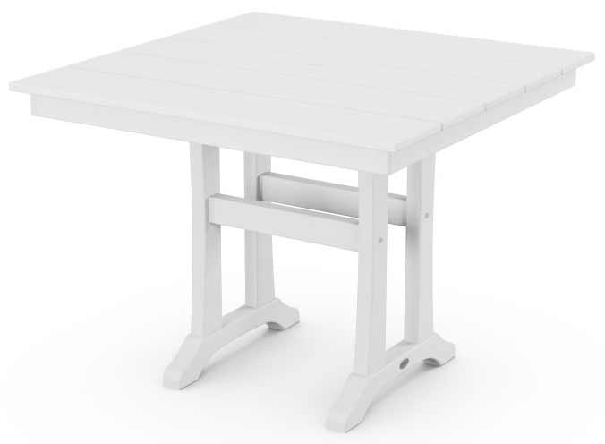 POLYWOOD® Farmhouse Trestle 37" Dining Table - PL81-T1L1 Table POLYWOOD®
