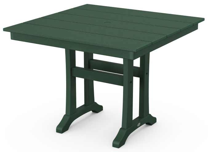 POLYWOOD® Farmhouse Trestle 37" Dining Table - PL81-T1L1 Table POLYWOOD®