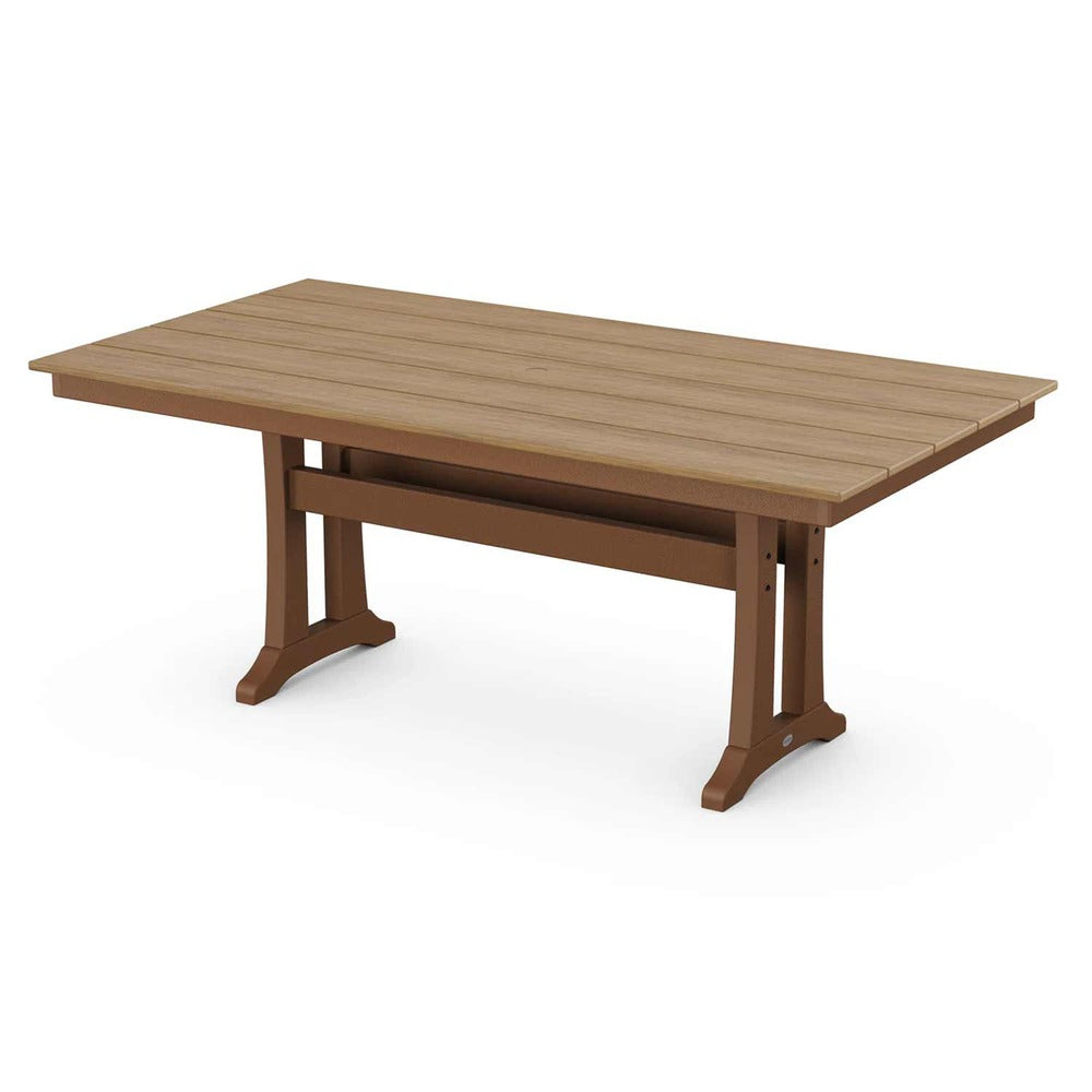 POLYWOOD® Farmhouse Trestle 37" x 72" Dining Table - Select Accents - PL83-T1L1 Table POLYWOOD®