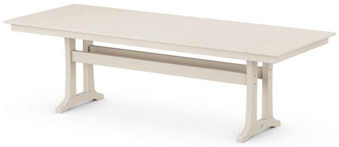 POLYWOOD® Farmhouse Trestle 38" x 96" Dining Table - PL84-T1L1 Table POLYWOOD®