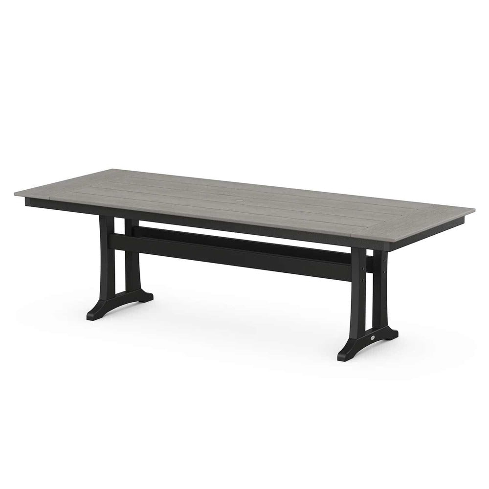 POLYWOOD® Farmhouse Trestle 38" x 96" Dining Table - Select Accents - PL84-T1L1 Table POLYWOOD®