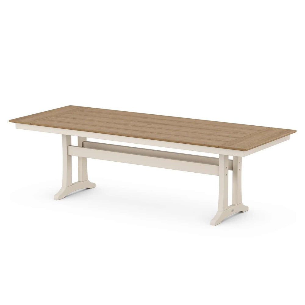 POLYWOOD® Farmhouse Trestle 38" x 96" Dining Table - Select Accents - PL84-T1L1 Table POLYWOOD®