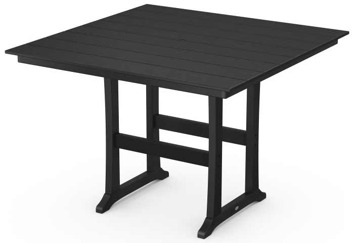 POLYWOOD® Farmhouse Trestle 59" Bar Table - PLB85-T1L1 Table POLYWOOD®