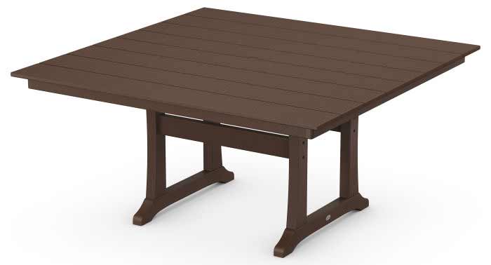 POLYWOOD® Farmhouse Trestle 59" Dining Table - PL85-T1L1 Table POLYWOOD®