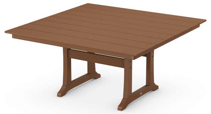 POLYWOOD® Farmhouse Trestle 59" Dining Table - PL85-T1L1 Table POLYWOOD®