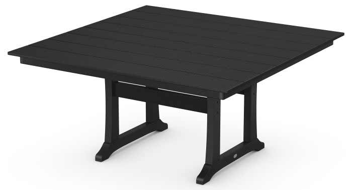 POLYWOOD® Farmhouse Trestle 59" Dining Table - PL85-T1L1 Table POLYWOOD®