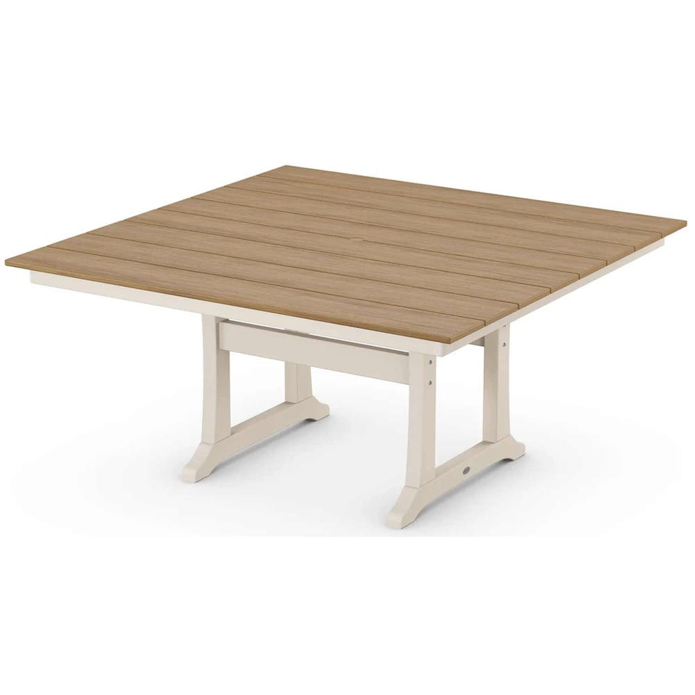 POLYWOOD® Farmhouse Trestle 59" Dining Table - Select Accents - PL85-T1L1 Dining Table POLYWOOD®