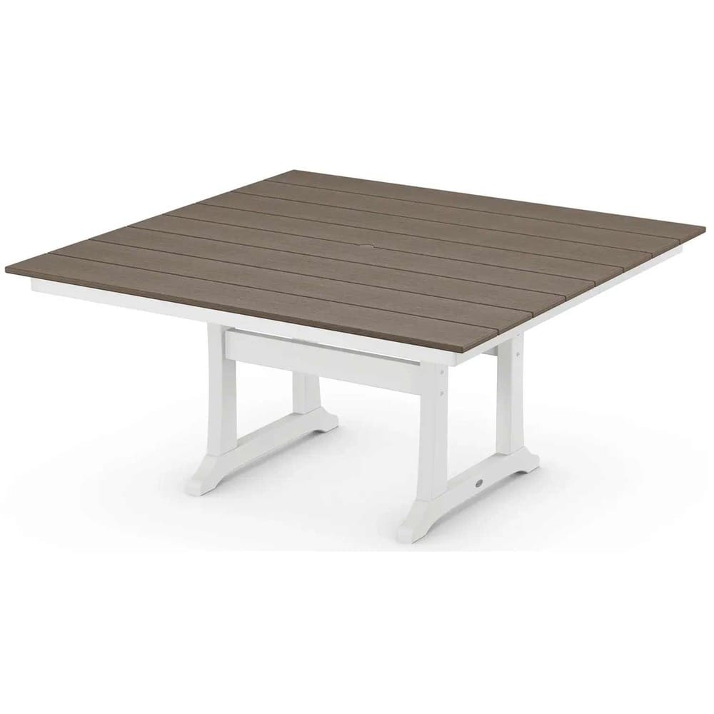 POLYWOOD® Farmhouse Trestle 59" Dining Table - Select Accents - PL85-T1L1 Dining Table POLYWOOD®
