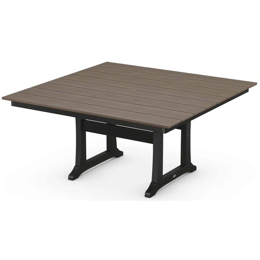 POLYWOOD® Farmhouse Trestle 59" Dining Table - Select Accents - PL85-T1L1 Dining Table POLYWOOD®