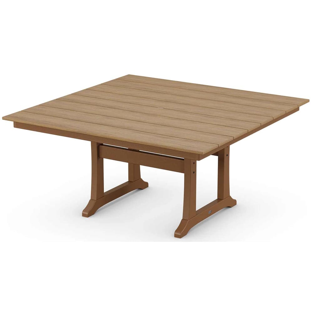 POLYWOOD® Farmhouse Trestle 59" Dining Table - Select Accents - PL85-T1L1 Dining Table POLYWOOD®