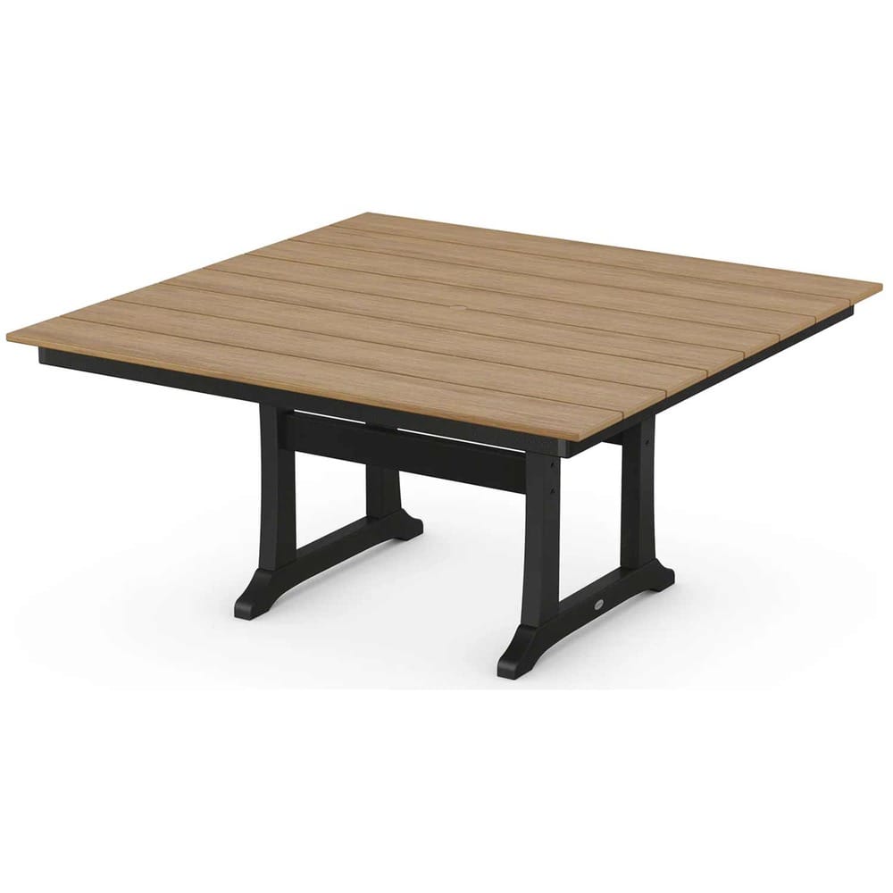 POLYWOOD® Farmhouse Trestle 59" Dining Table - Select Accents - PL85-T1L1 Dining Table POLYWOOD®