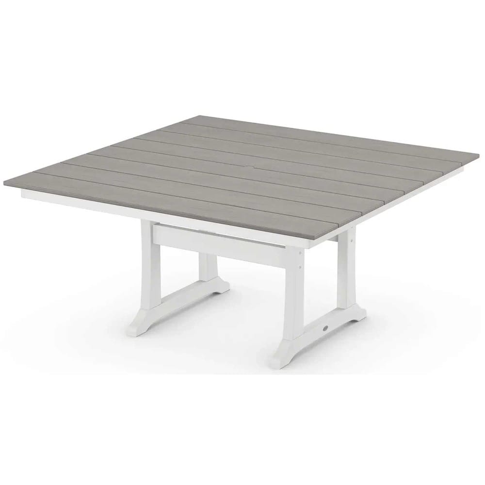 POLYWOOD® Farmhouse Trestle 59" Dining Table - Select Accents - PL85-T1L1 Dining Table POLYWOOD®