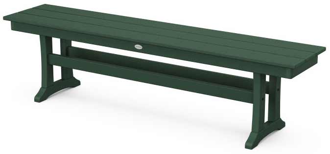 POLYWOOD® Farmhouse Trestle 65" Bench - PL36-T1L1 Benches POLYWOOD®