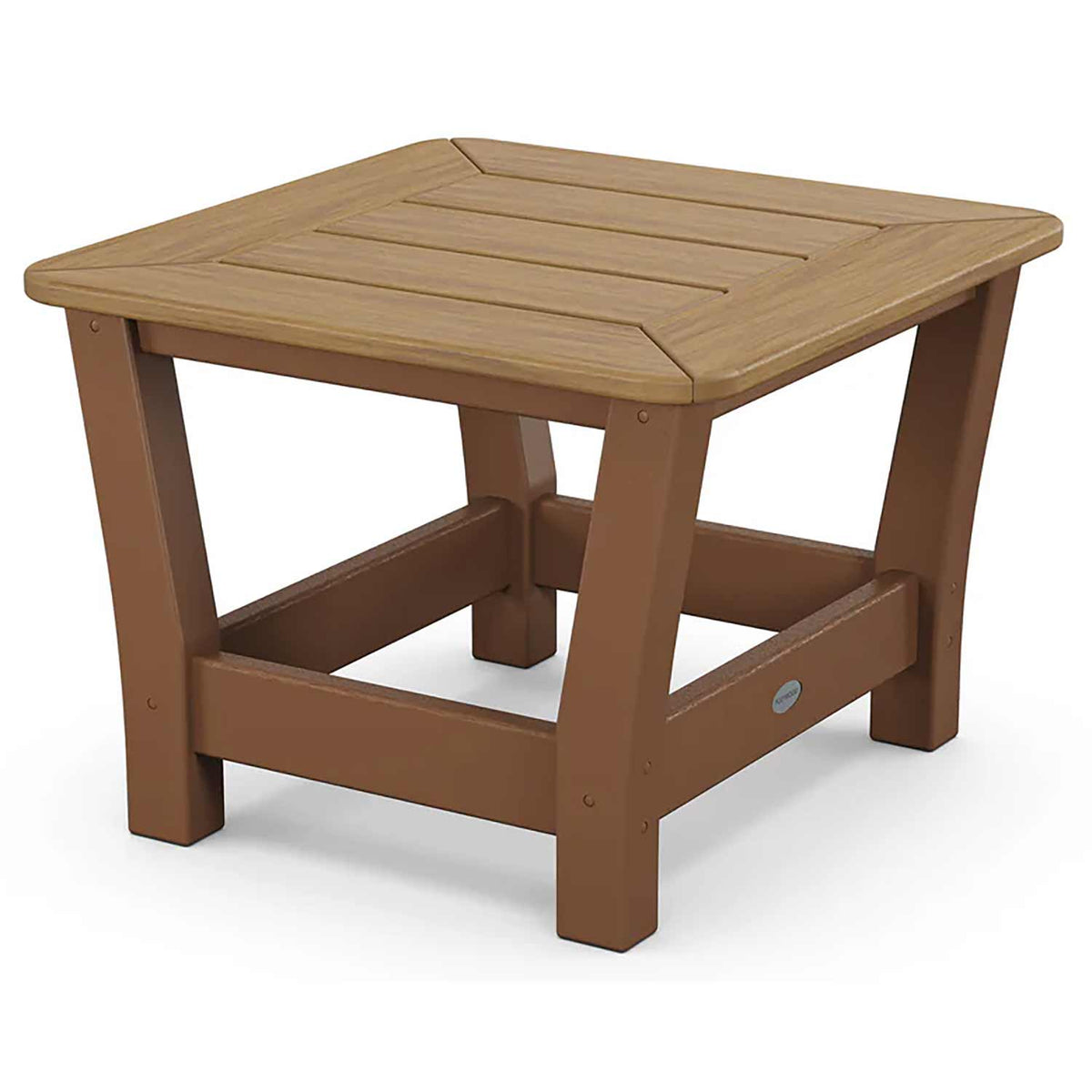 POLYWOOD® Coffee Table Teak / Natural POLYWOOD® Harbour Slat End Table - Select Accents - 4018