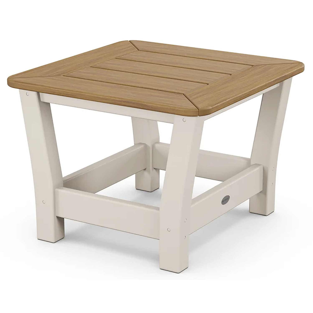 POLYWOOD® Coffee Table Sand / Natural POLYWOOD® Harbour Slat End Table - Select Accents - 4018
