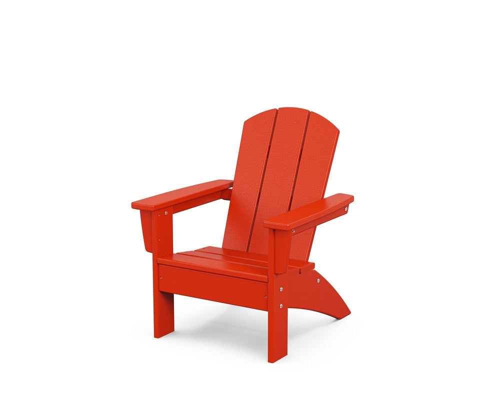 Kids Nautical Adirondack Chair - Sunset Red