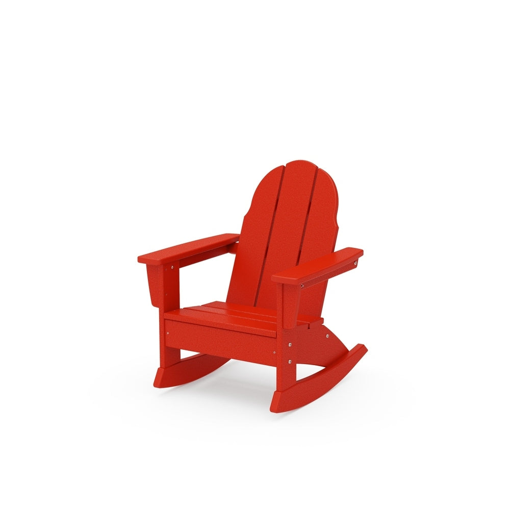 Kids Vineyard Adirondack Rocking Chair - Sunset Red