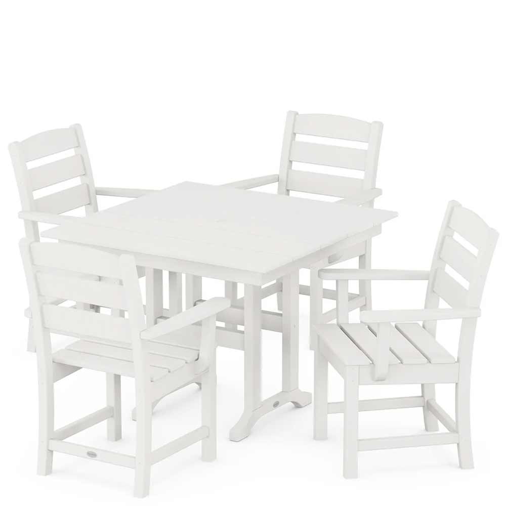 POLYWOOD® Lakeside 5-Piece Farmhouse Dining Set - PWS1148-1