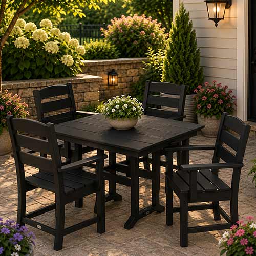 POLYWOOD® Lakeside 5-Piece Farmhouse Dining Set - PWS1148-1