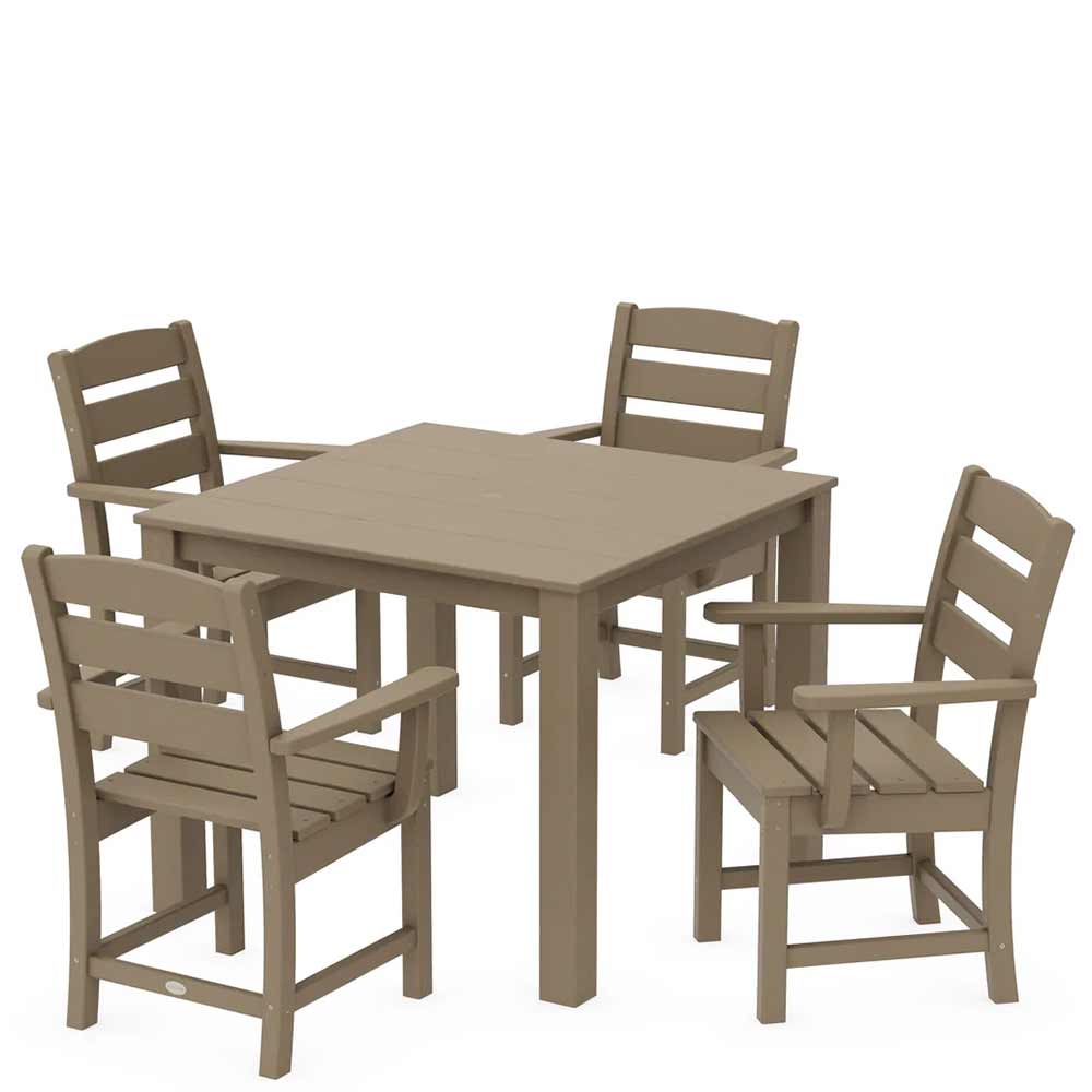 POLYWOOD® Lakeside 5-Piece Parsons Dining Set - PWS2288-1