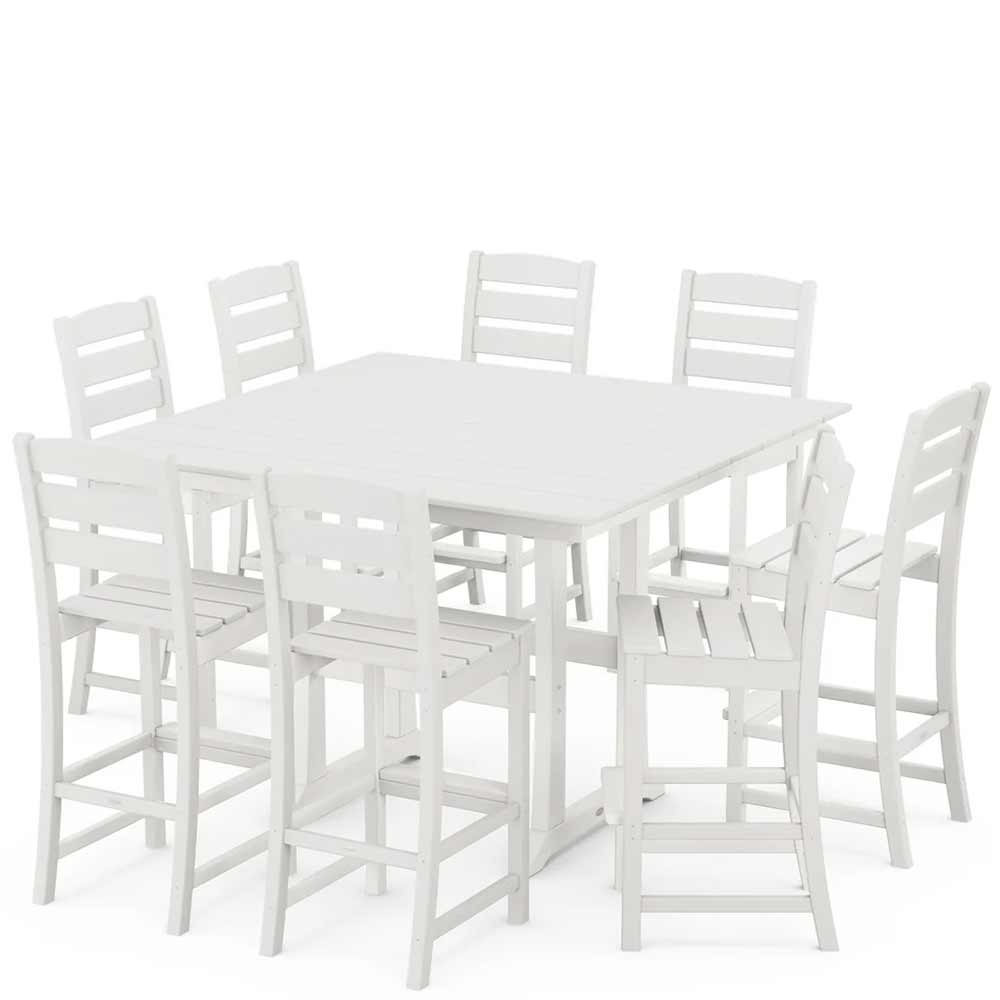 POLYWOOD® Lakeside 9-Piece Bar Side Chair Set - PWS611-1