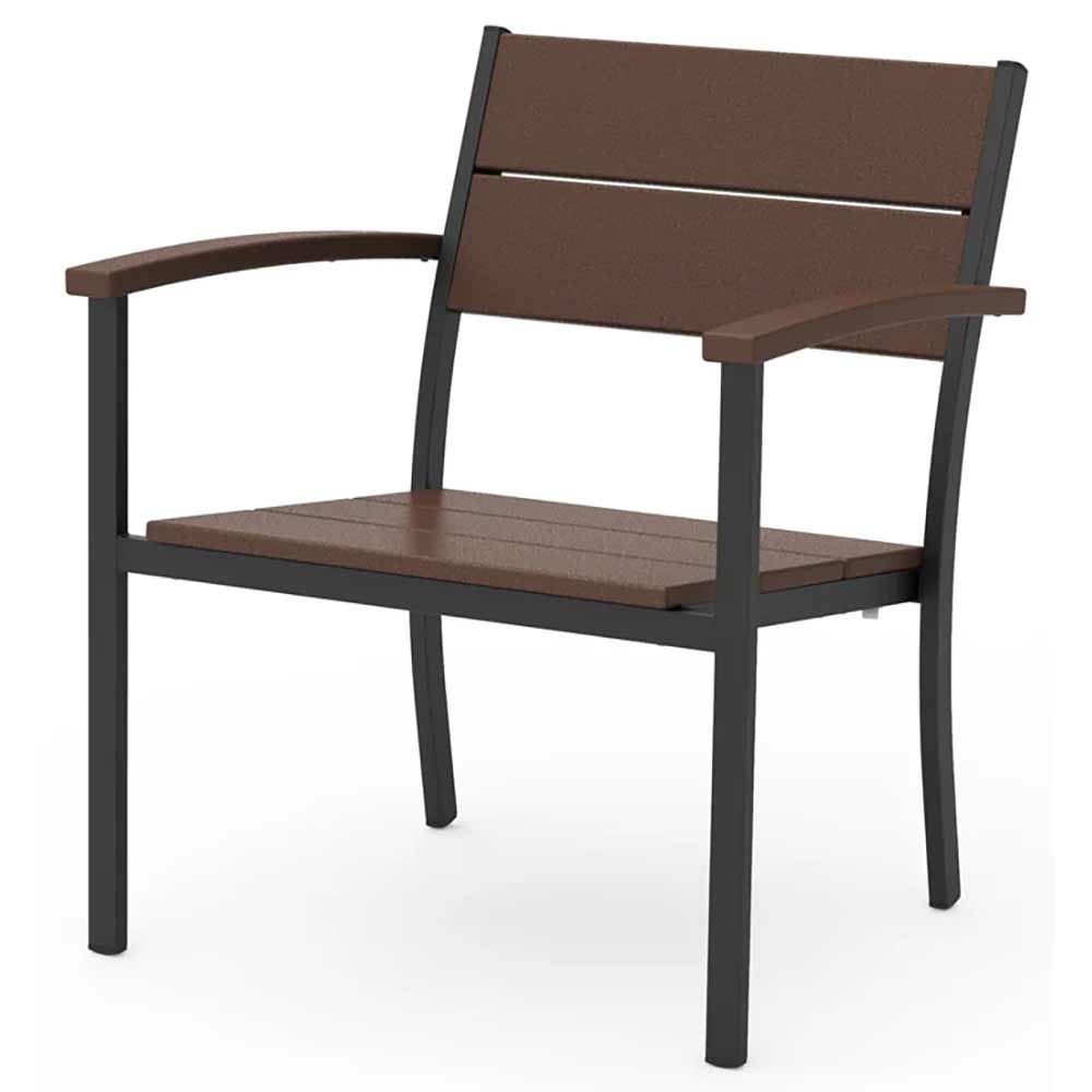 POLYWOOD® - Main Street Stacking Lounge Arm Chair - AL310 Outdoor Furniture POLYWOOD®