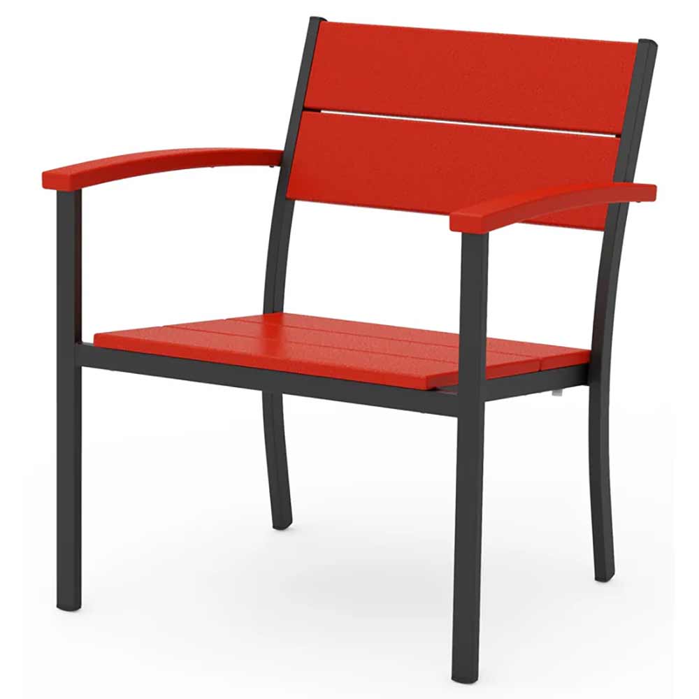 POLYWOOD® - Main Street Stacking Lounge Arm Chair - AL310 Outdoor Furniture POLYWOOD®
