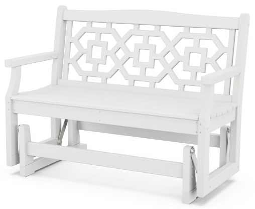 POLYWOOD® Martha Stewart Chinoiserie 48” Glider - MSTGG481 Glider POLYWOOD®