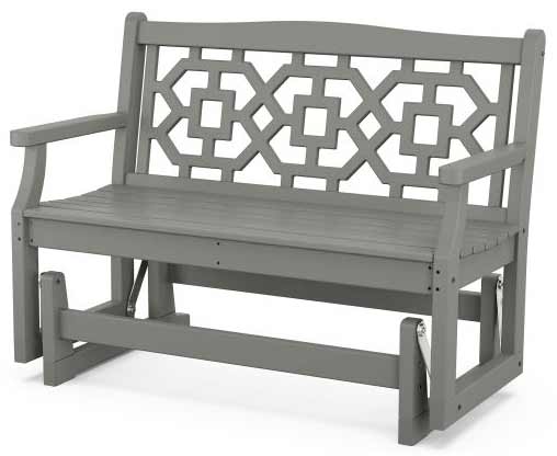 POLYWOOD® Martha Stewart Chinoiserie 48” Glider - MSTGG481 Glider POLYWOOD®