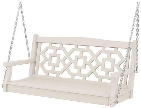 POLYWOOD® Martha Stewart Chinoiserie 48” Swing - MSTGS481 Benches POLYWOOD®