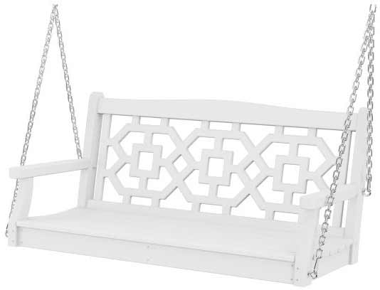 POLYWOOD® Martha Stewart Chinoiserie 48” Swing - MSTGS481 Benches POLYWOOD®