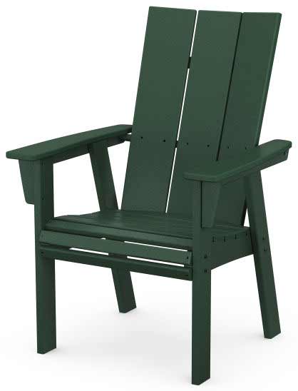 POLYWOOD® Modern Curveback Adirondack Dining Chair - ADD620 Chair POLYWOOD®