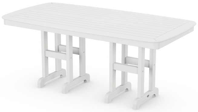 POLYWOOD® Nautical 37" x 72" Dining Table - NCT3772 Table POLYWOOD®