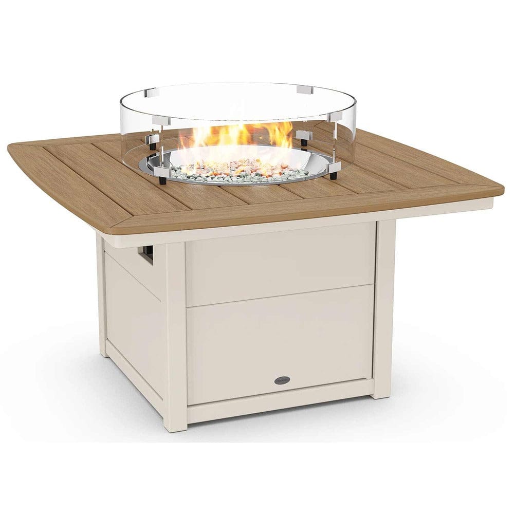 POLYWOOD® Nautical 42" Fire Pit Table - Select Accents - CTF42N Fire Table POLYWOOD®